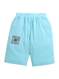 Sky Blue Illusion Print Pure Cotton Boys Shorts