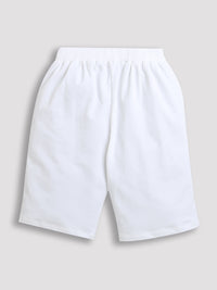 White Foot Ball & Basket Ball Print Boys Shorts