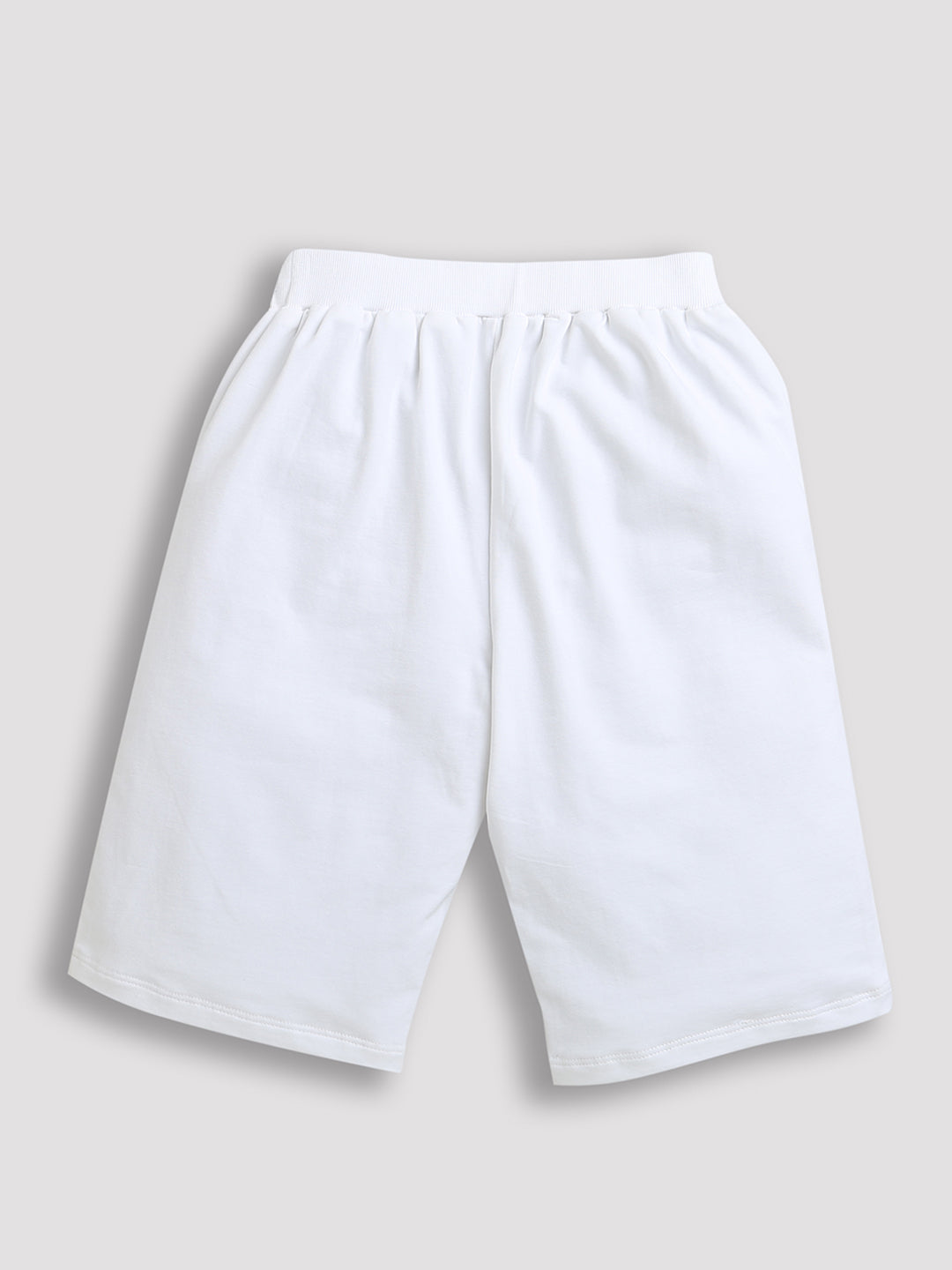 White Space Print Pure Cotton Boys Shorts