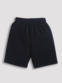 Black Foot Ball & Basket Ball Print Shorts