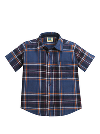 Blue Checks Pattern Half Sleeve casual shirt