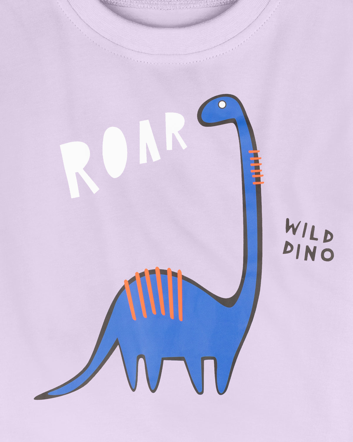 Lilac Roar wild Dino Print Half Sleeve Boys T-Shirt