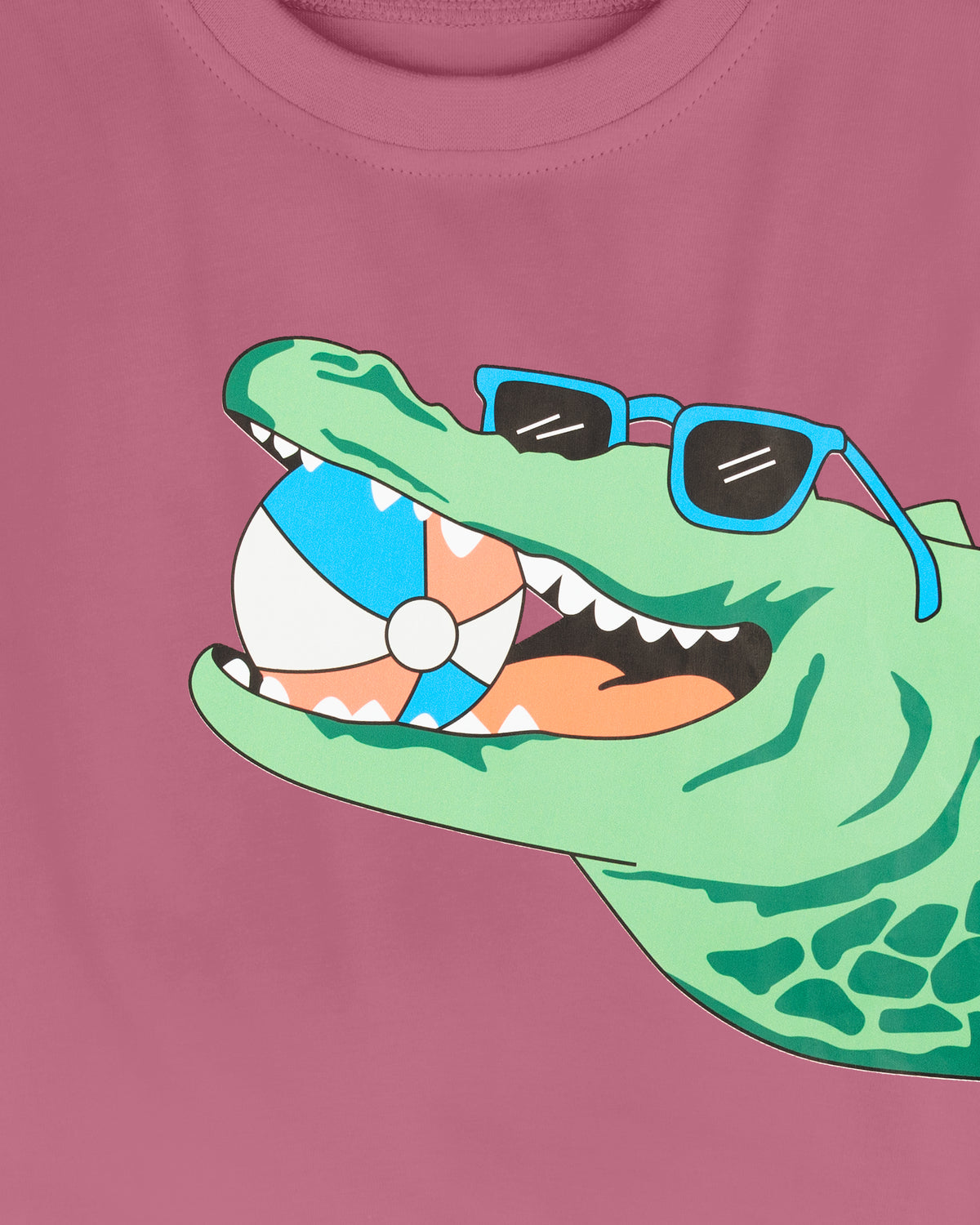 Pink Alligator with Ball Print Half Sleeve Boys T-Shirt