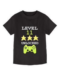 Black Level 11 Print Half Sleeve T-Shirt