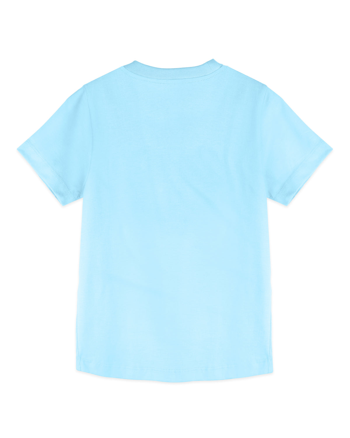 Sky Blue Dog with Specs Print Half Sleeve Boys T-Shirt