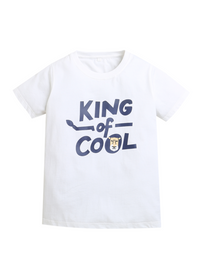 White King of Cool Print Boys Tshirt