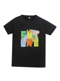 Black Future Print Tshirts