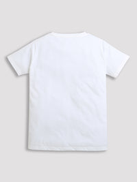 White Space Universe Print Pure Cotton Boys T-shirt