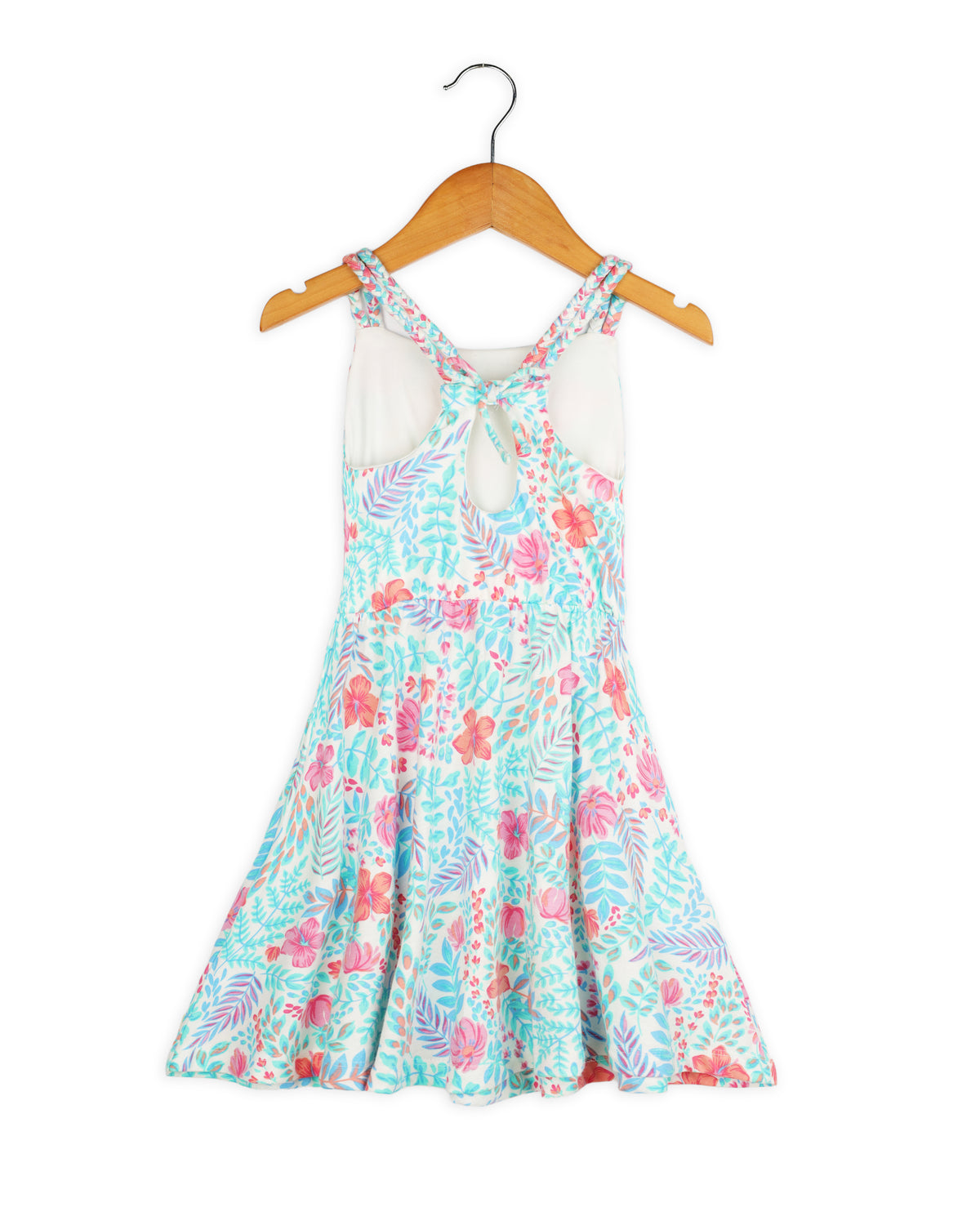 Floral Print Summer Backless Dress