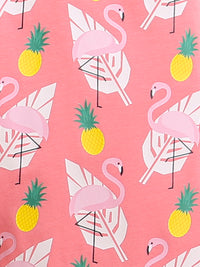 Pink Pineapple & Flamingo All Over Print Girl Legging