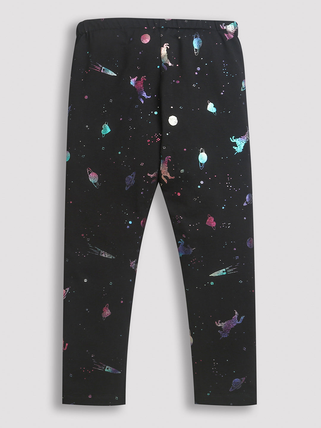 Black 3D Unicorn Print Legging