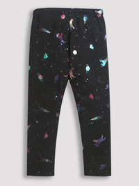 Black 3D Unicorn Print Legging