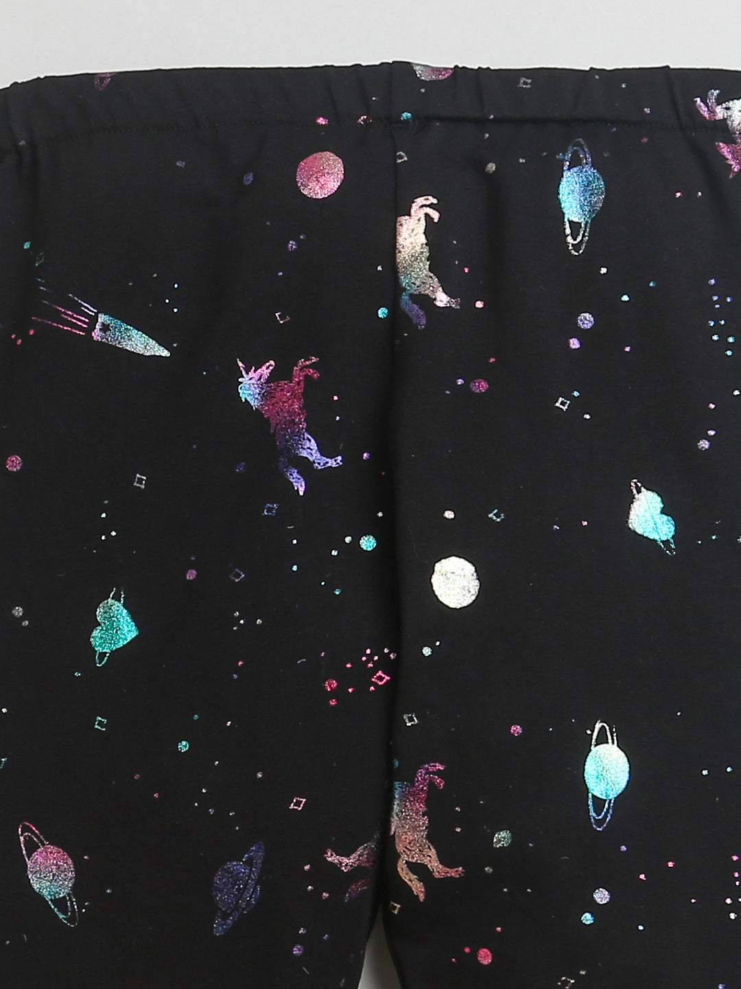 Black 3D Unicorn Print Legging