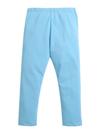 Sky Blue Plain Girl Legging