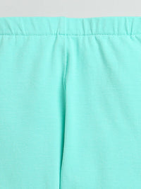 Mint Green Plain Girl Legging