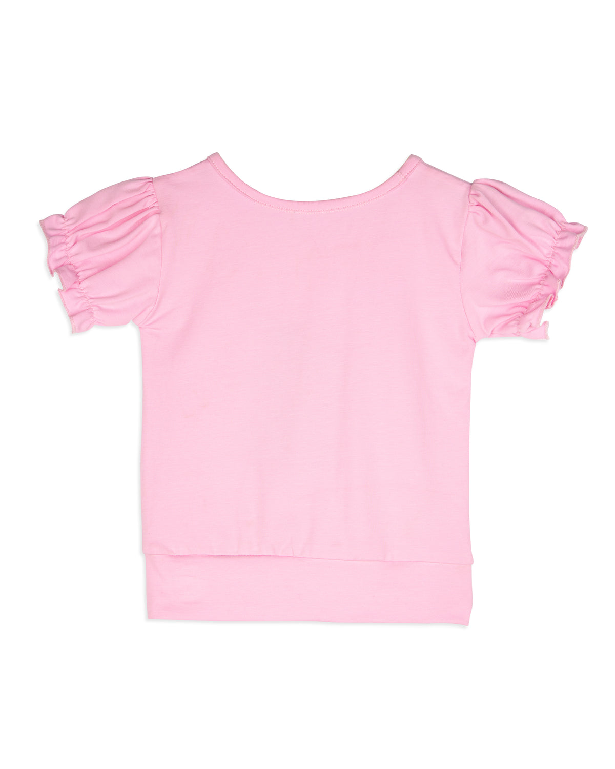 Pink Unicorn Embroidery Cap sleeve Girls T-Shirt